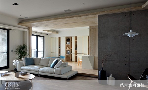 55坪預售屋＿北歐風客廳案例圖片＿築青室內裝修有限公司＿築青_21之14