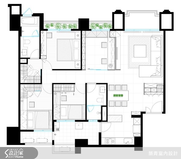 35坪預售屋＿現代風案例圖片＿築青室內裝修有限公司＿築青_22之21