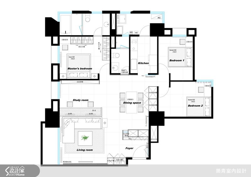 35坪預售屋＿現代風案例圖片＿築青室內裝修有限公司＿築青_24之21