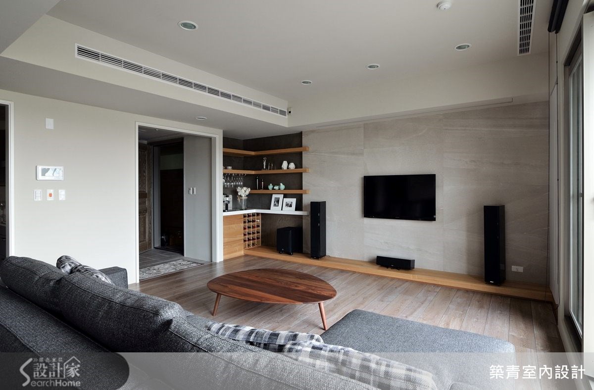 45坪預售屋＿現代風客廳案例圖片＿築青室內裝修有限公司＿築青_27之1