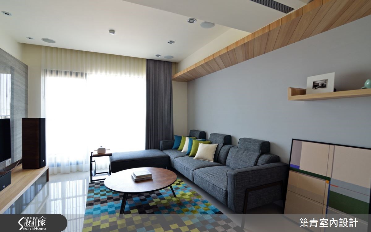 45坪預售屋＿北歐風客廳案例圖片＿築青室內裝修有限公司＿築青_28之10