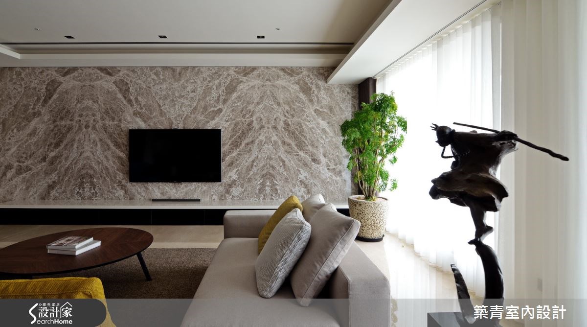 100坪預售屋＿現代風客廳案例圖片＿築青室內裝修有限公司＿築青_30之6