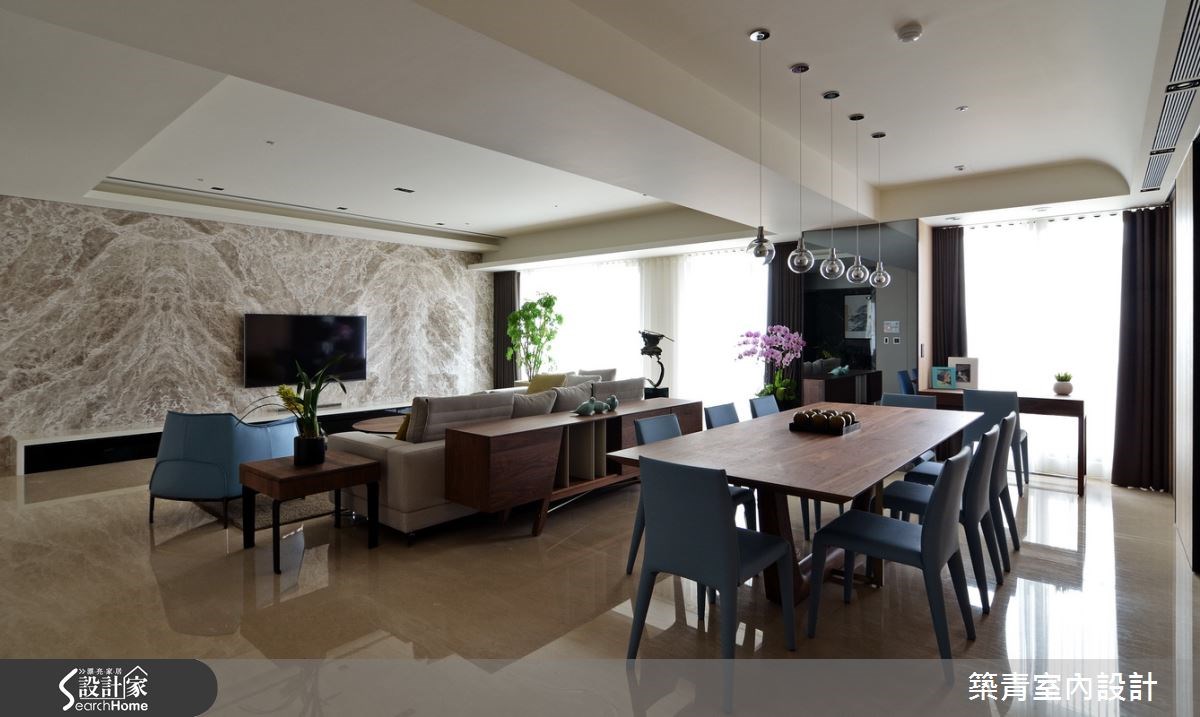 100坪預售屋＿現代風餐廳案例圖片＿築青室內裝修有限公司＿築青_30之11
