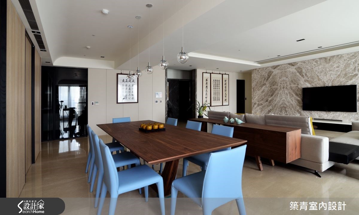 100坪預售屋＿現代風餐廳案例圖片＿築青室內裝修有限公司＿築青_30之15