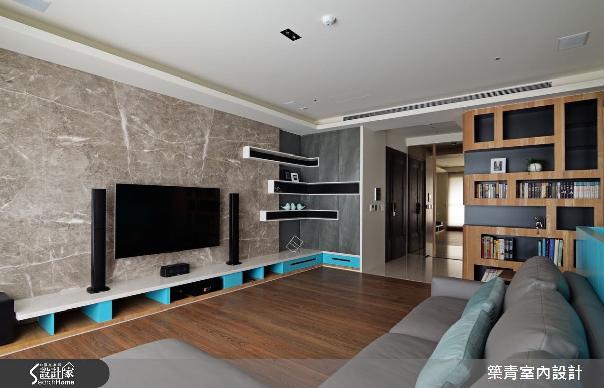 45坪預售屋＿北歐風客廳案例圖片＿築青室內裝修有限公司＿築青_33之7