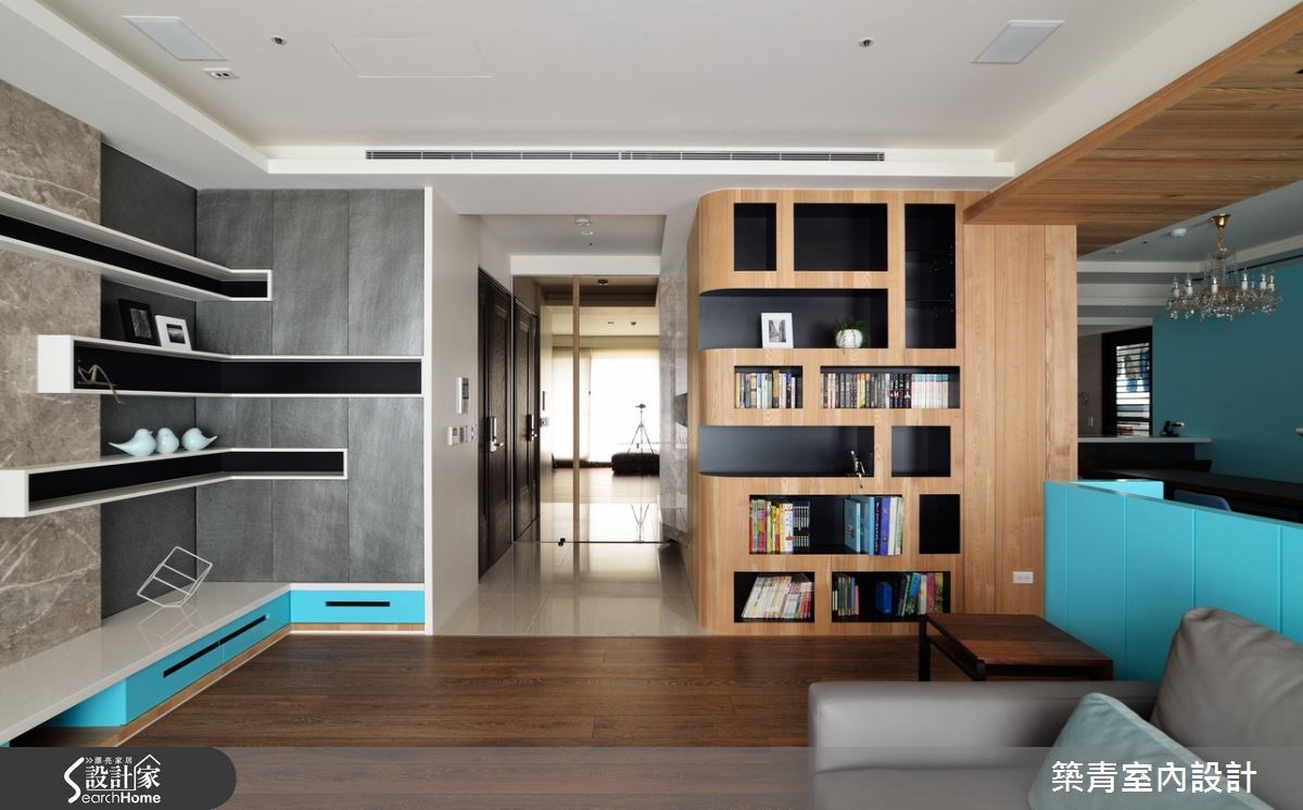 45坪預售屋＿北歐風客廳案例圖片＿築青室內裝修有限公司＿築青_33之8