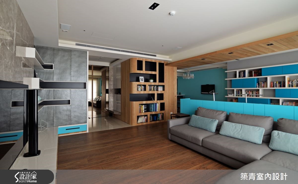 45坪預售屋＿北歐風客廳案例圖片＿築青室內裝修有限公司＿築青_33之9