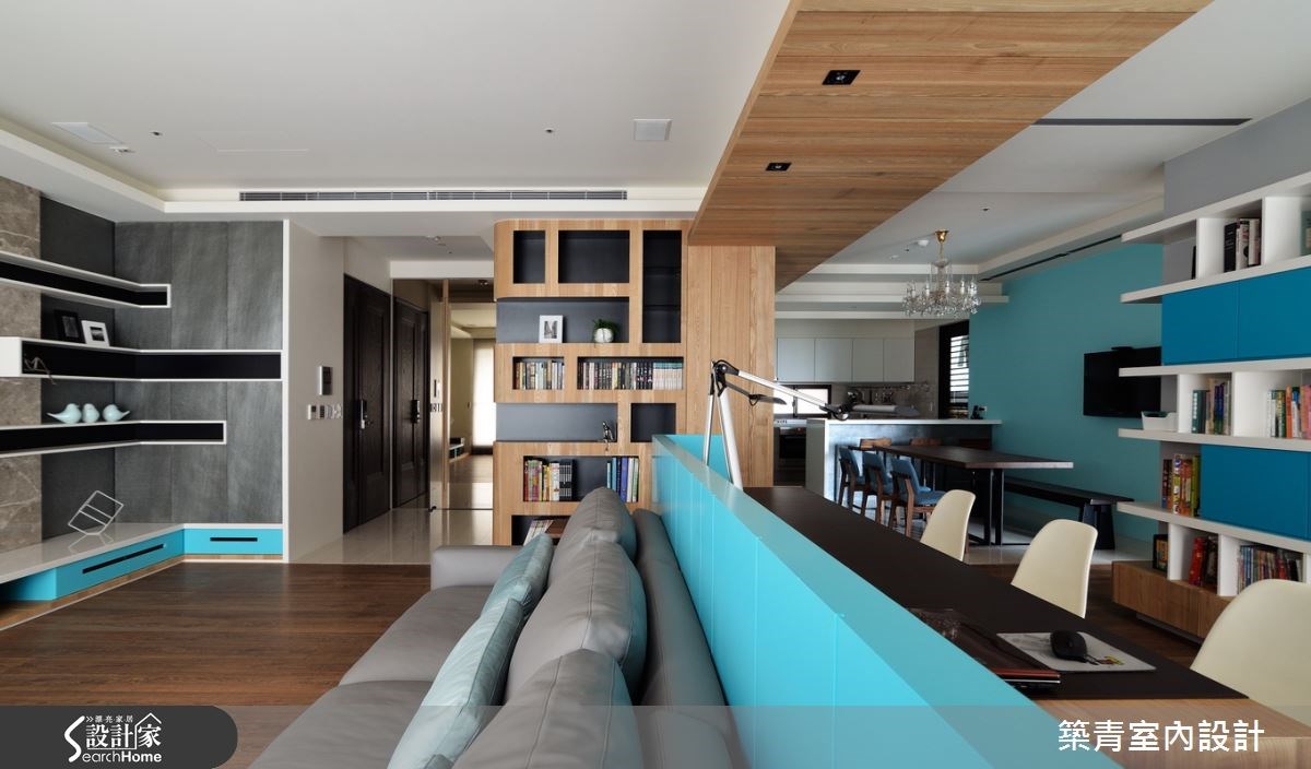 45坪預售屋＿北歐風客廳案例圖片＿築青室內裝修有限公司＿築青_33之10