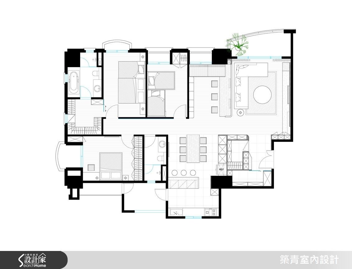 45坪預售屋＿北歐風案例圖片＿築青室內裝修有限公司＿築青_33之21