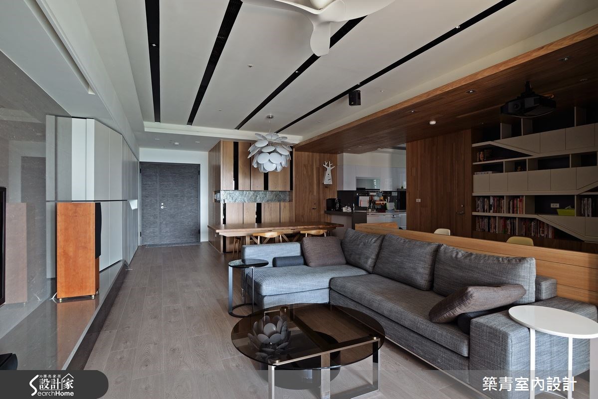 40坪預售屋＿北歐風客廳案例圖片＿築青室內裝修有限公司＿築青_34之5