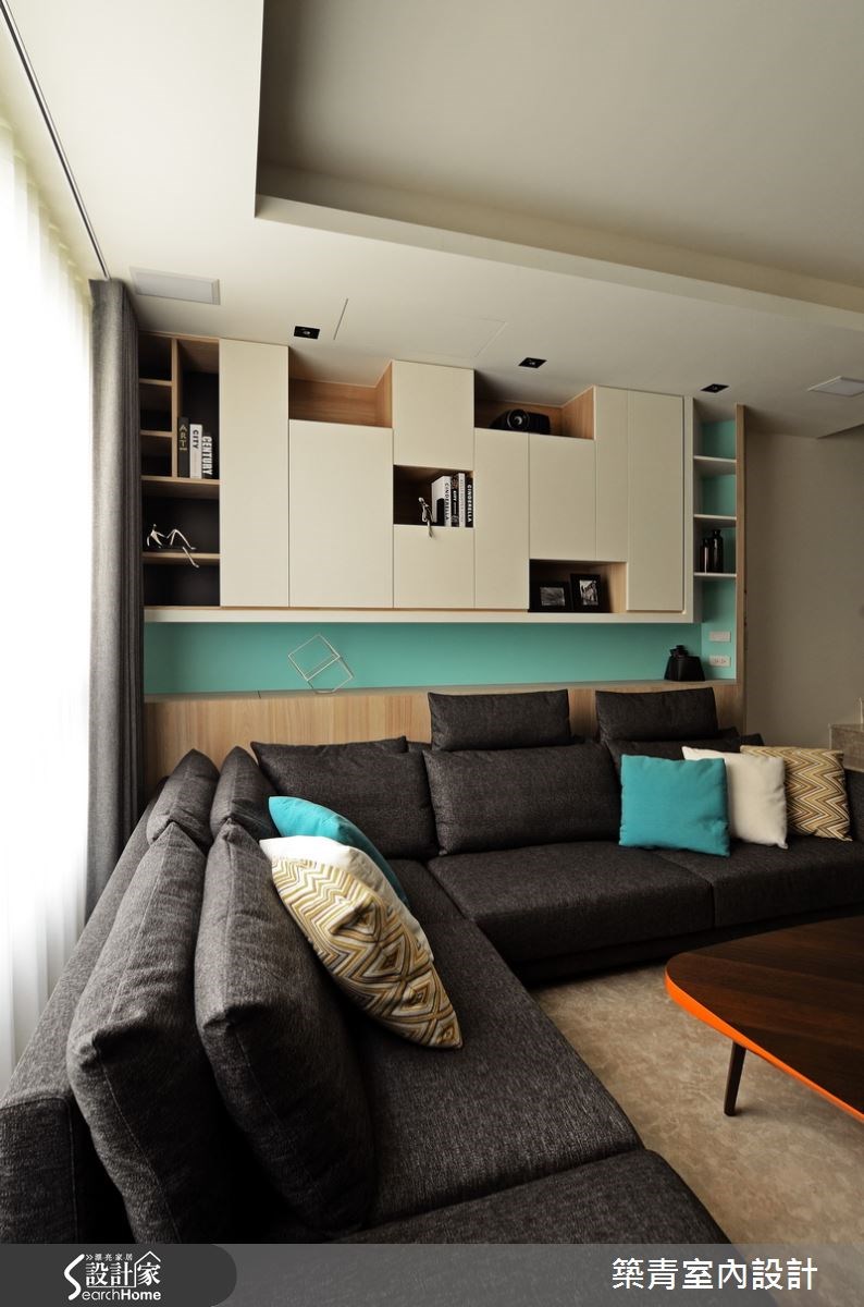 90坪預售屋＿北歐風客廳案例圖片＿築青室內裝修有限公司＿築青_36之6