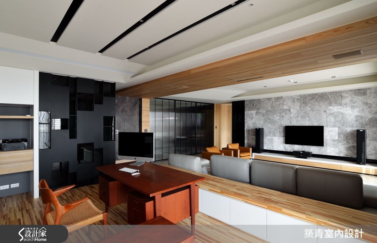80坪新成屋(5年以下)＿北歐風客廳案例圖片＿築青室內裝修有限公司＿築青_37之14