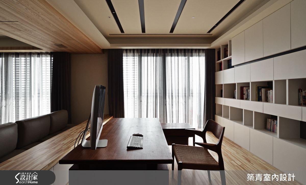 80坪新成屋(5年以下)＿北歐風書房案例圖片＿築青室內裝修有限公司＿築青_37之17