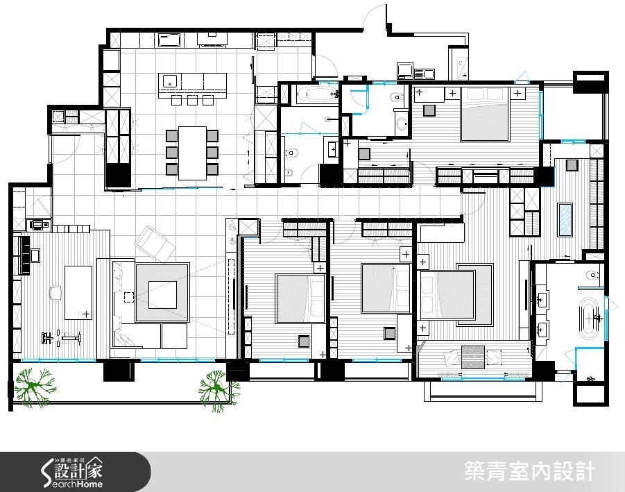 80坪新成屋(5年以下)＿北歐風案例圖片＿築青室內裝修有限公司＿築青_37之31