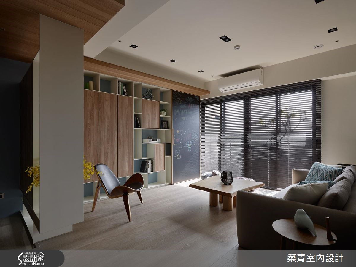 45坪預售屋＿現代風客廳案例圖片＿築青室內裝修有限公司＿築青_41之4