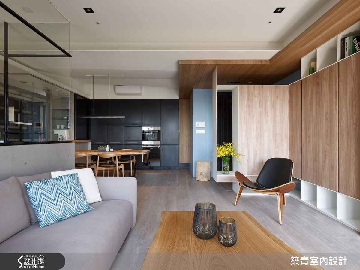 45坪預售屋＿現代風客廳案例圖片＿築青室內裝修有限公司＿築青_41之8