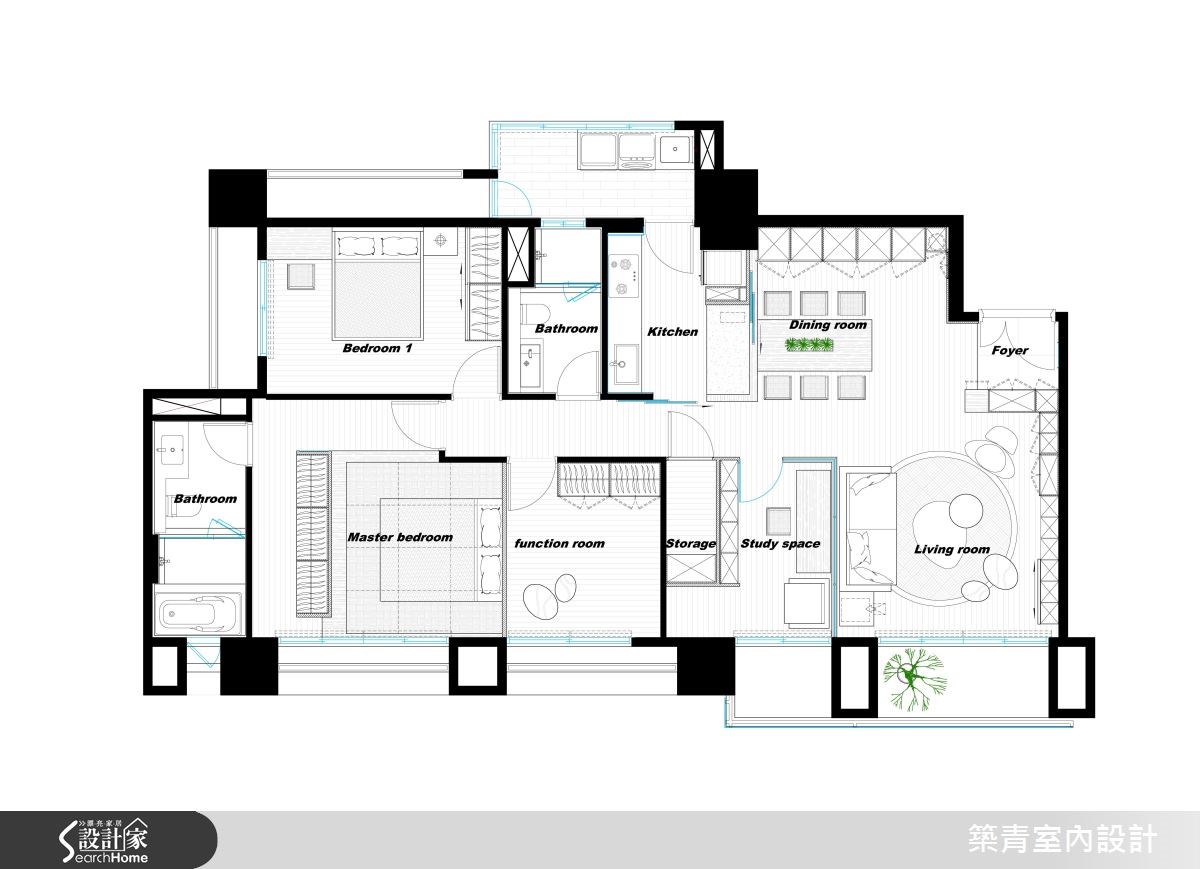 45坪預售屋＿現代風案例圖片＿築青室內裝修有限公司＿築青_41之29
