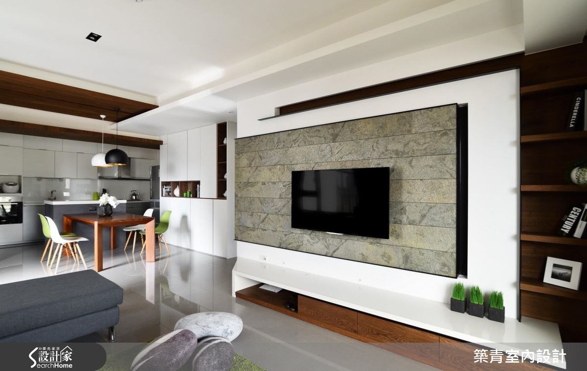 40坪預售屋＿北歐風客廳案例圖片＿築青室內裝修有限公司＿築青_42之13