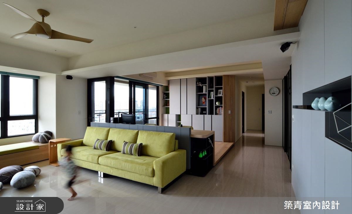 45坪預售屋＿現代風客廳書房走廊臥榻案例圖片＿築青室內裝修有限公司＿築青_43之3