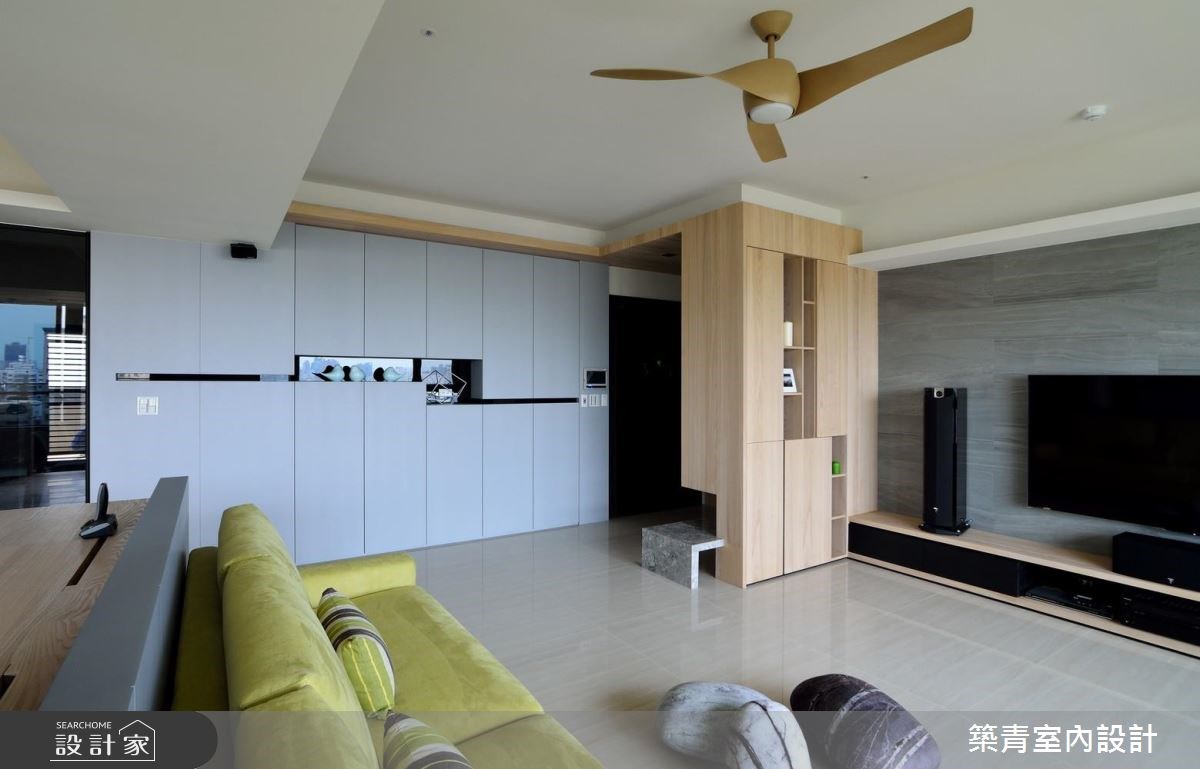 45坪預售屋＿現代風玄關客廳案例圖片＿築青室內裝修有限公司＿築青_43之6