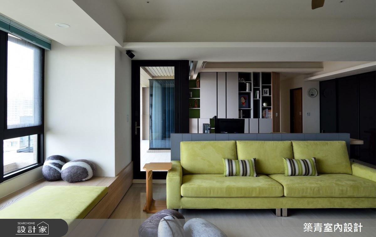 45坪預售屋＿現代風客廳臥榻案例圖片＿築青室內裝修有限公司＿築青_43之7