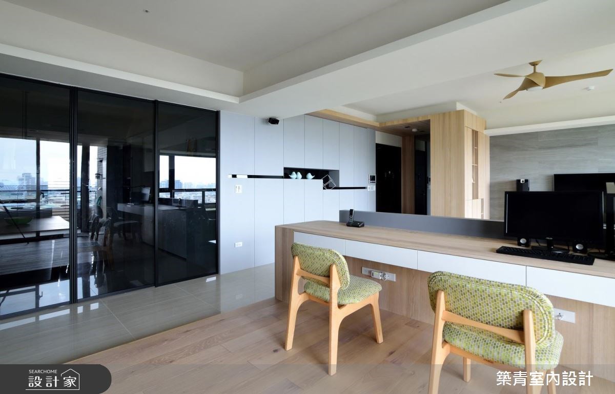 45坪預售屋＿現代風玄關客廳書房案例圖片＿築青室內裝修有限公司＿築青_43之12