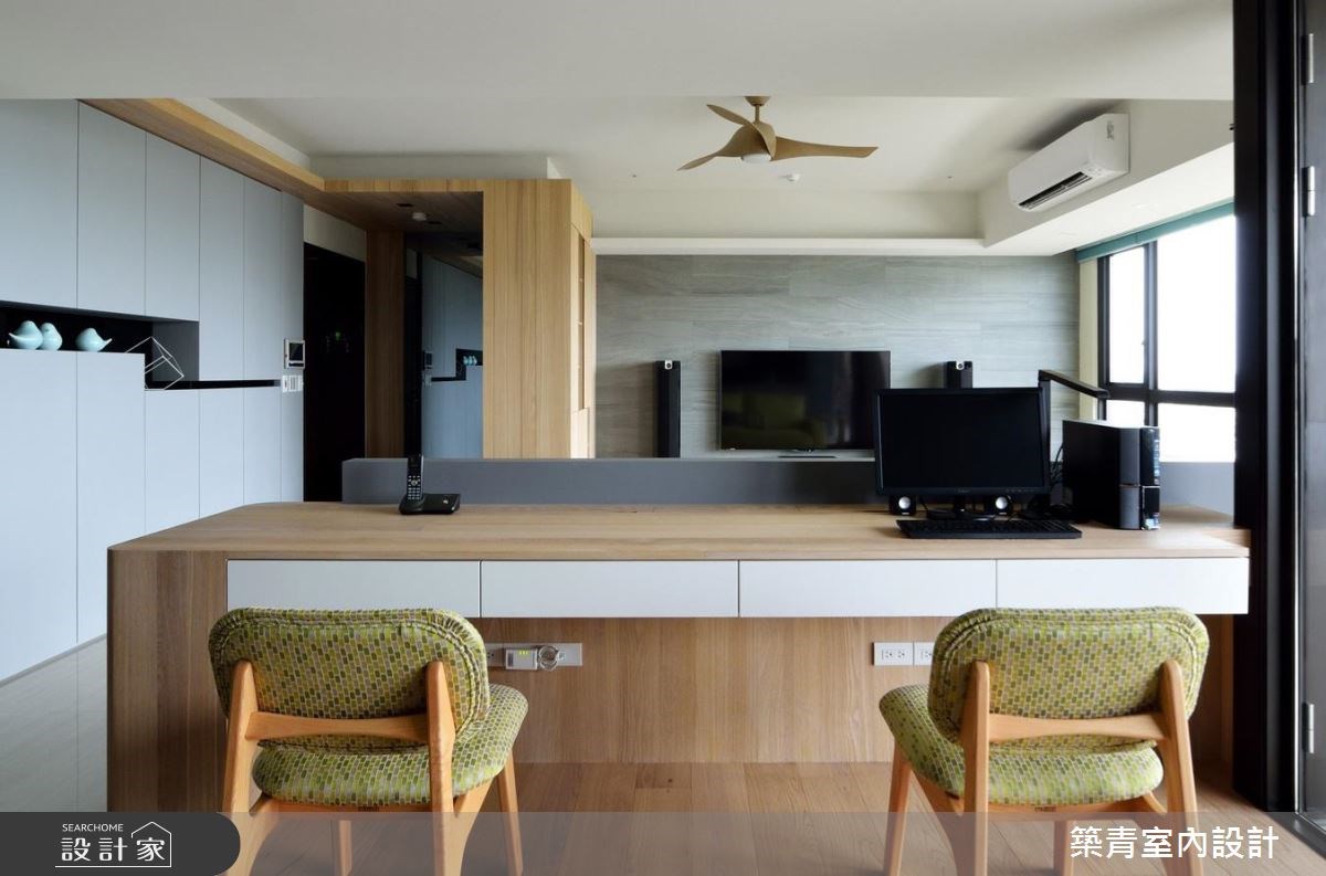 45坪預售屋＿現代風玄關客廳書房案例圖片＿築青室內裝修有限公司＿築青_43之13