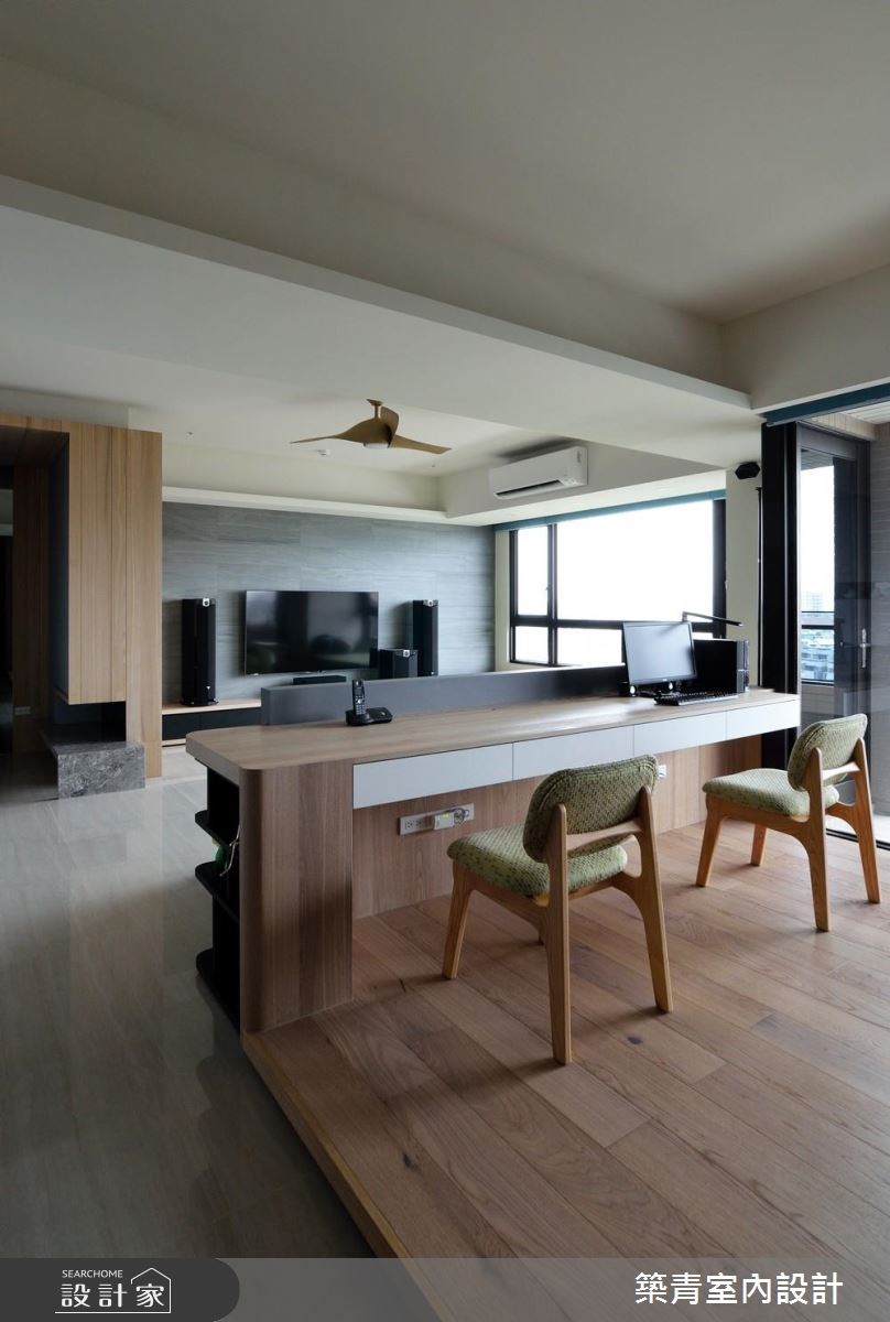 45坪預售屋＿現代風玄關客廳書房案例圖片＿築青室內裝修有限公司＿築青_43之14