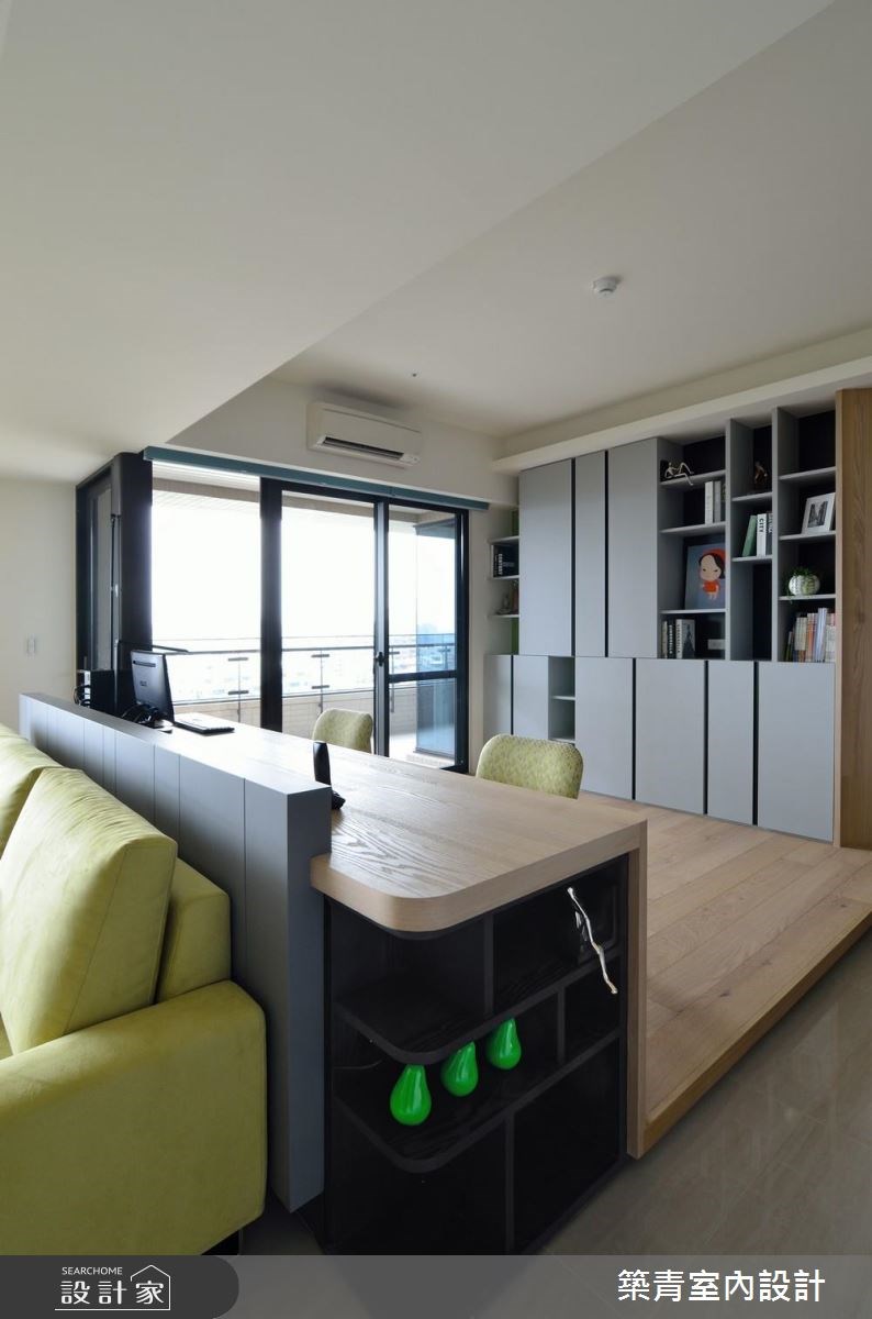45坪預售屋＿現代風客廳書房案例圖片＿築青室內裝修有限公司＿築青_43之16