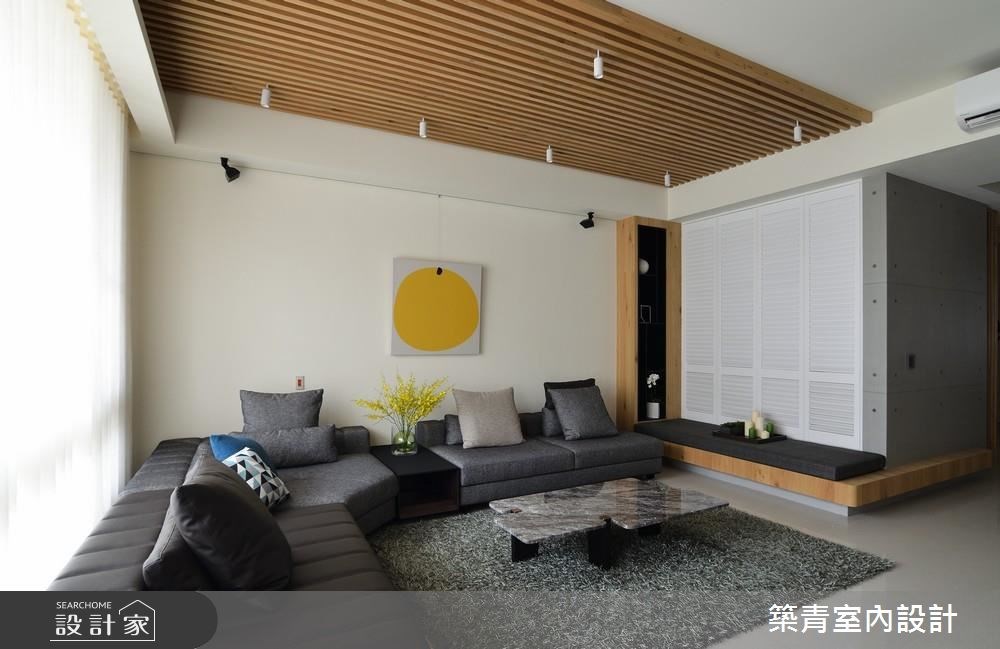 90坪新成屋(5年以下)＿現代風客廳案例圖片＿築青室內裝修有限公司＿築青_44之2