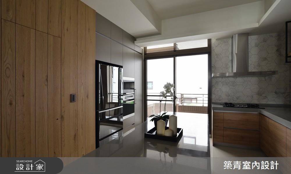 90坪新成屋(5年以下)＿現代風廚房案例圖片＿築青室內裝修有限公司＿築青_44之11