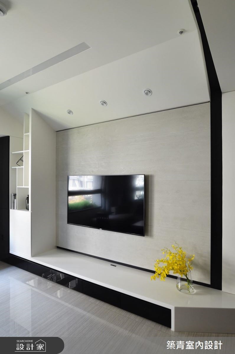 45坪預售屋＿混搭風客廳案例圖片＿築青室內裝修有限公司＿築青_45之3