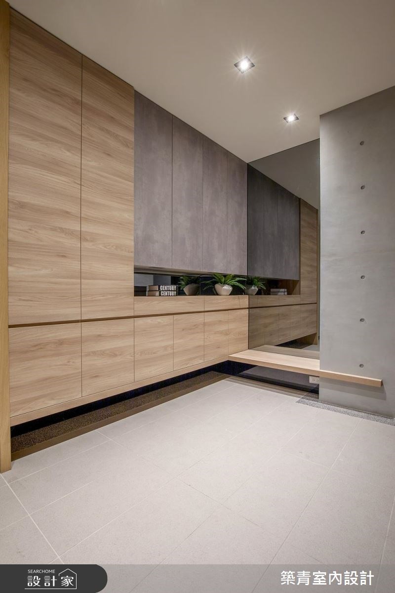90坪新成屋(5年以下)＿現代風玄關案例圖片＿築青室內裝修有限公司＿築青_46之1
