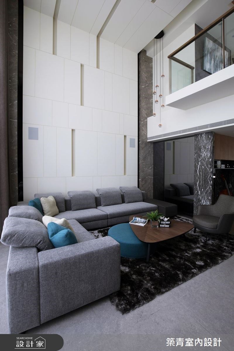 90坪新成屋(5年以下)＿現代風客廳案例圖片＿築青室內裝修有限公司＿築青_46之6