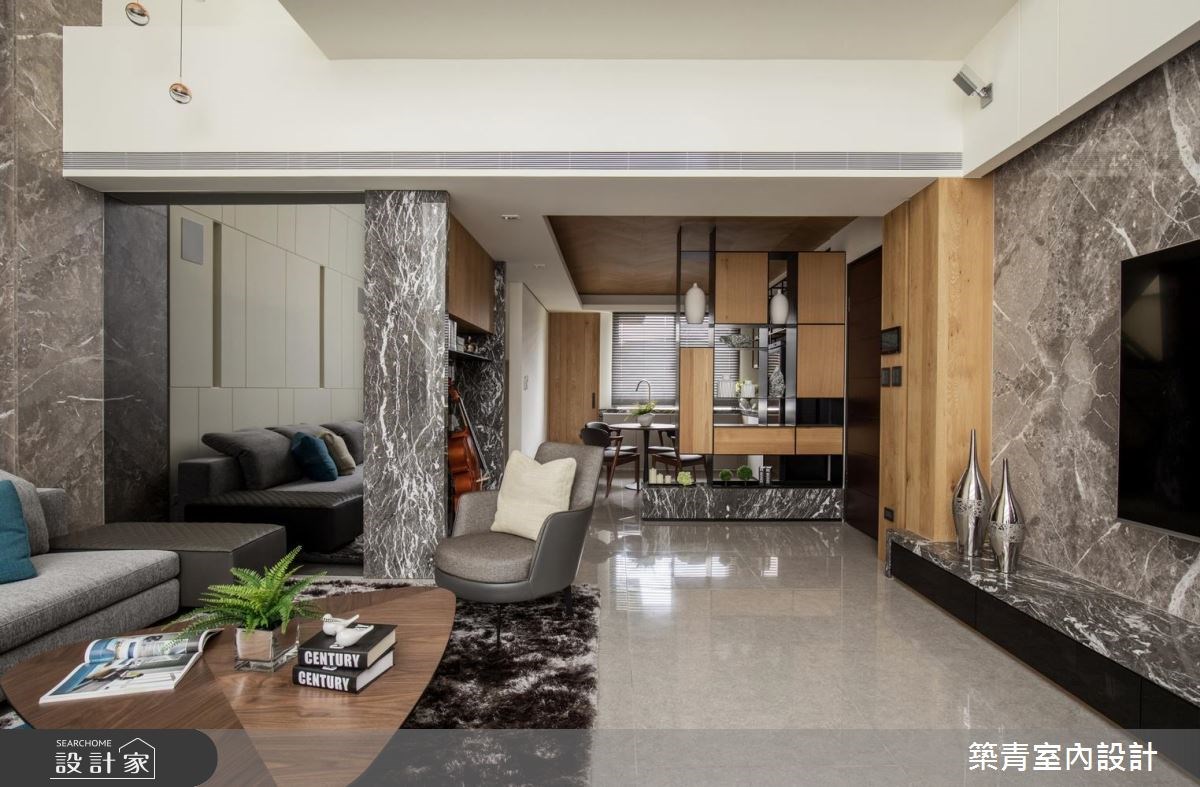 90坪新成屋(5年以下)＿現代風客廳餐廳案例圖片＿築青室內裝修有限公司＿築青_46之9