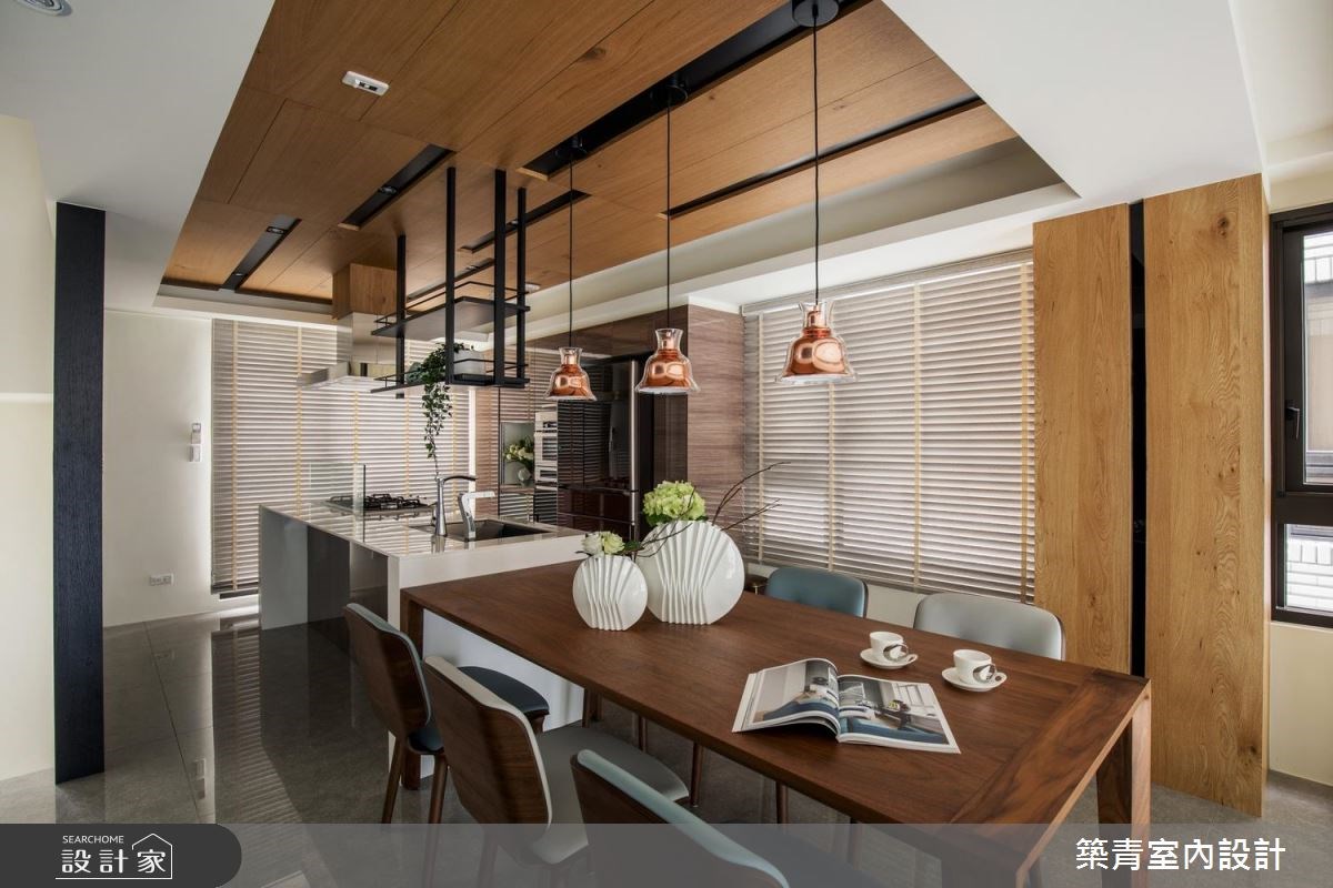 90坪新成屋(5年以下)＿現代風餐廳廚房案例圖片＿築青室內裝修有限公司＿築青_46之12