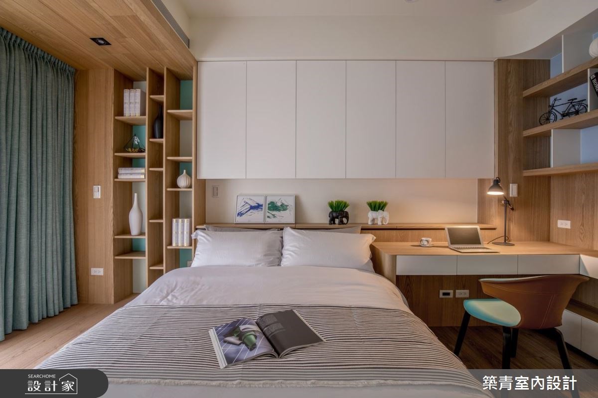 90坪新成屋(5年以下)＿現代風臥室案例圖片＿築青室內裝修有限公司＿築青_46之14
