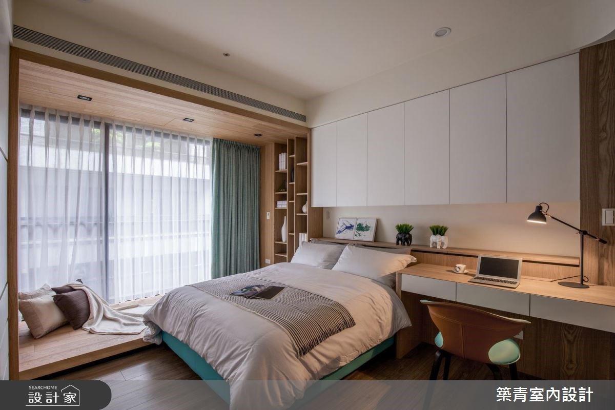 90坪新成屋(5年以下)＿現代風臥室臥榻案例圖片＿築青室內裝修有限公司＿築青_46之15