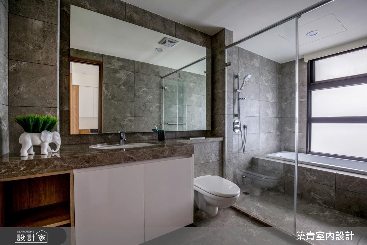 90坪新成屋(5年以下)＿現代風浴室案例圖片＿築青室內裝修有限公司＿築青_46之24