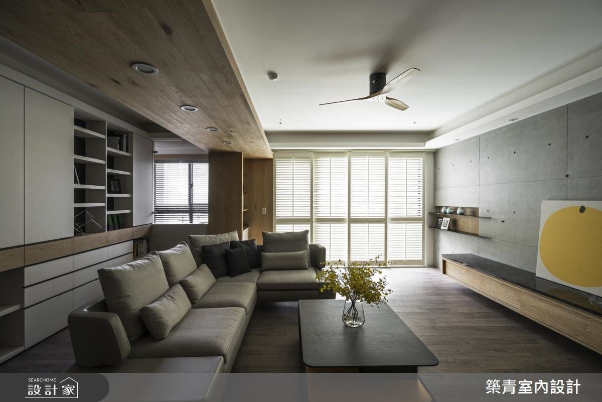 45坪新成屋(5年以下)＿現代風客廳案例圖片＿築青室內裝修有限公司＿築青_47之8