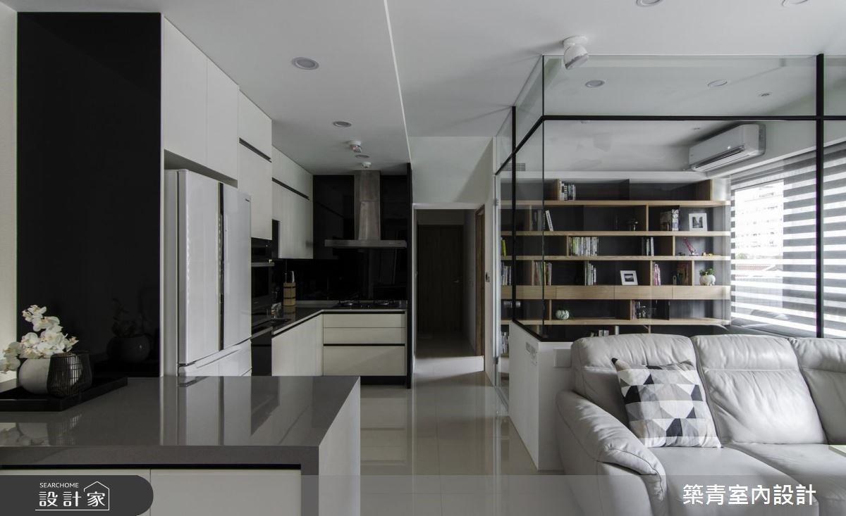 40坪預售屋＿現代風客廳案例圖片＿築青室內裝修有限公司＿築青_48之6
