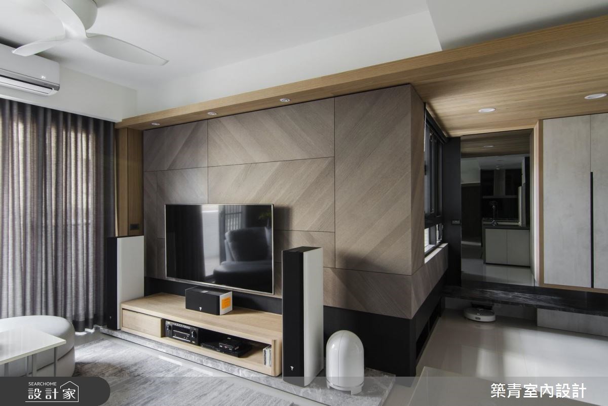 40坪預售屋＿現代風客廳案例圖片＿築青室內裝修有限公司＿築青_48之8