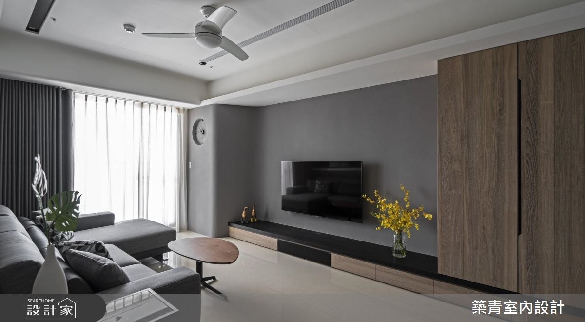 40坪預售屋＿現代風客廳案例圖片＿築青室內裝修有限公司＿築青_50之10