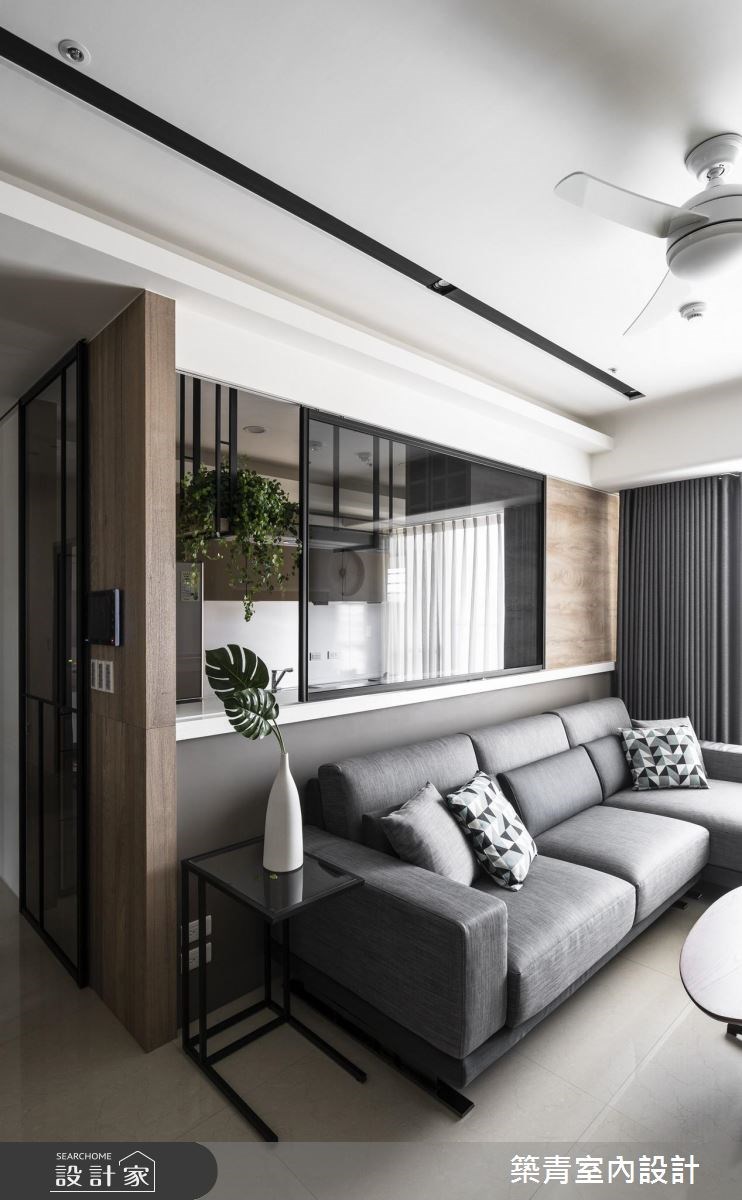 40坪預售屋＿現代風客廳案例圖片＿築青室內裝修有限公司＿築青_50之18