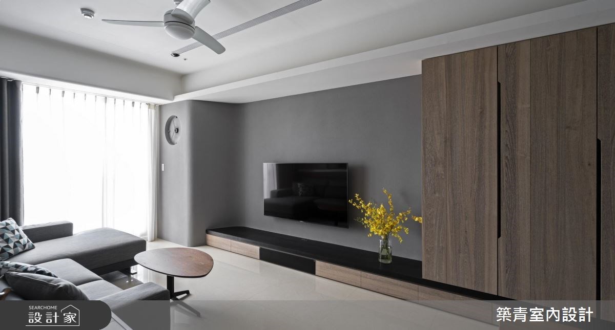 40坪預售屋＿現代風客廳案例圖片＿築青室內裝修有限公司＿築青_50之20