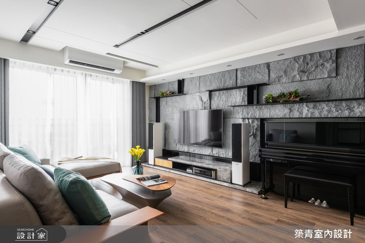 40坪預售屋＿現代風客廳案例圖片＿築青室內裝修有限公司＿築青_52之4