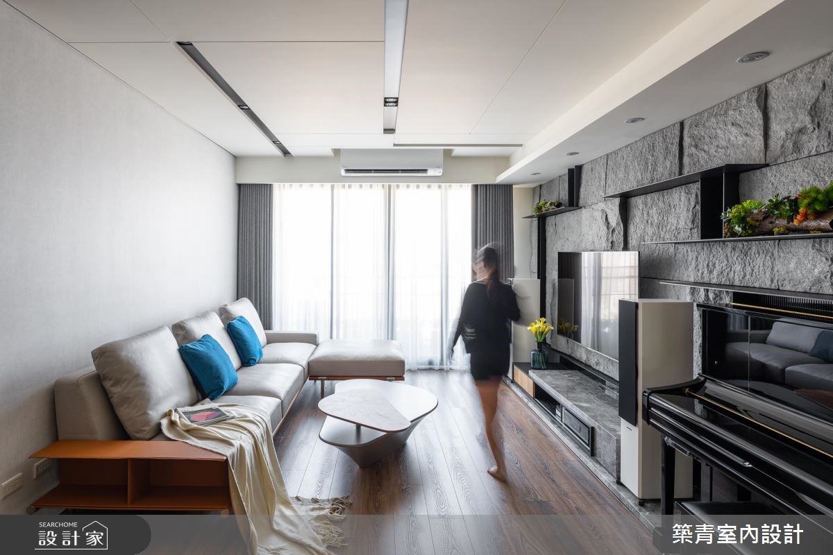 40坪預售屋＿現代風客廳案例圖片＿築青室內裝修有限公司＿築青_52之3