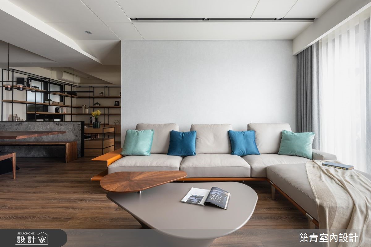 40坪預售屋＿現代風客廳案例圖片＿築青室內裝修有限公司＿築青_52之5