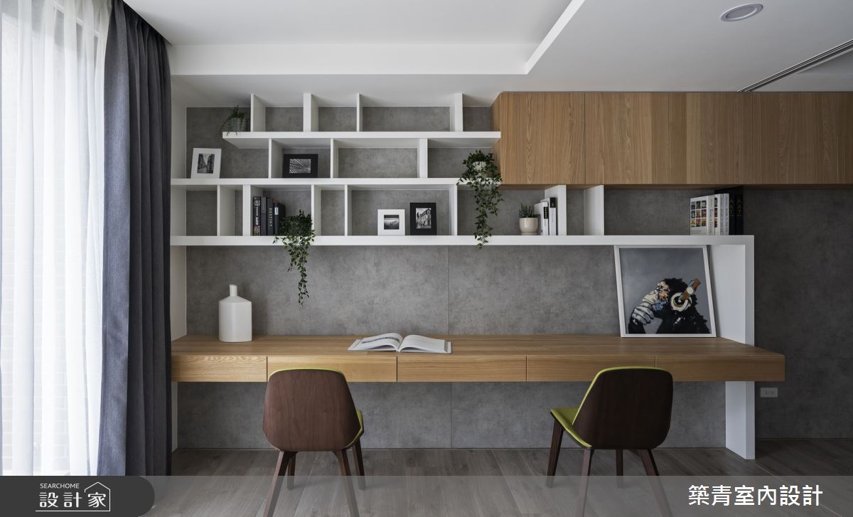 100坪新成屋(5年以下)＿現代風書房案例圖片＿築青室內裝修有限公司＿築青_55之19