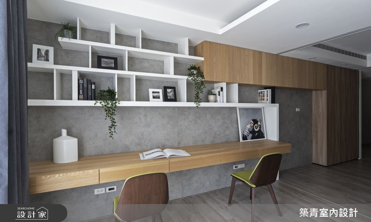 100坪新成屋(5年以下)＿現代風書房案例圖片＿築青室內裝修有限公司＿築青_55之20